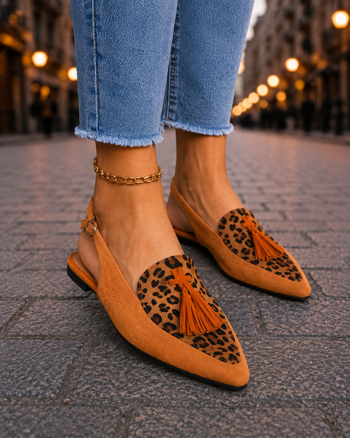 Marisa Backless Mules with Tassels