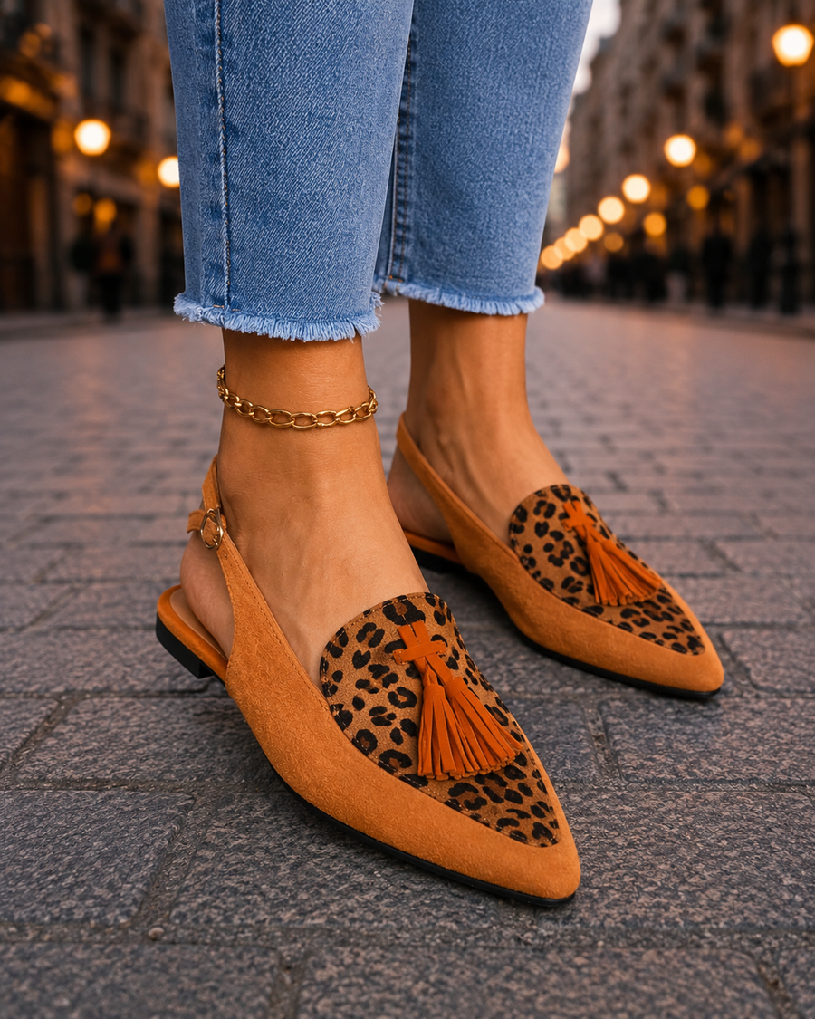 Marisa Backless Mules with Tassels
