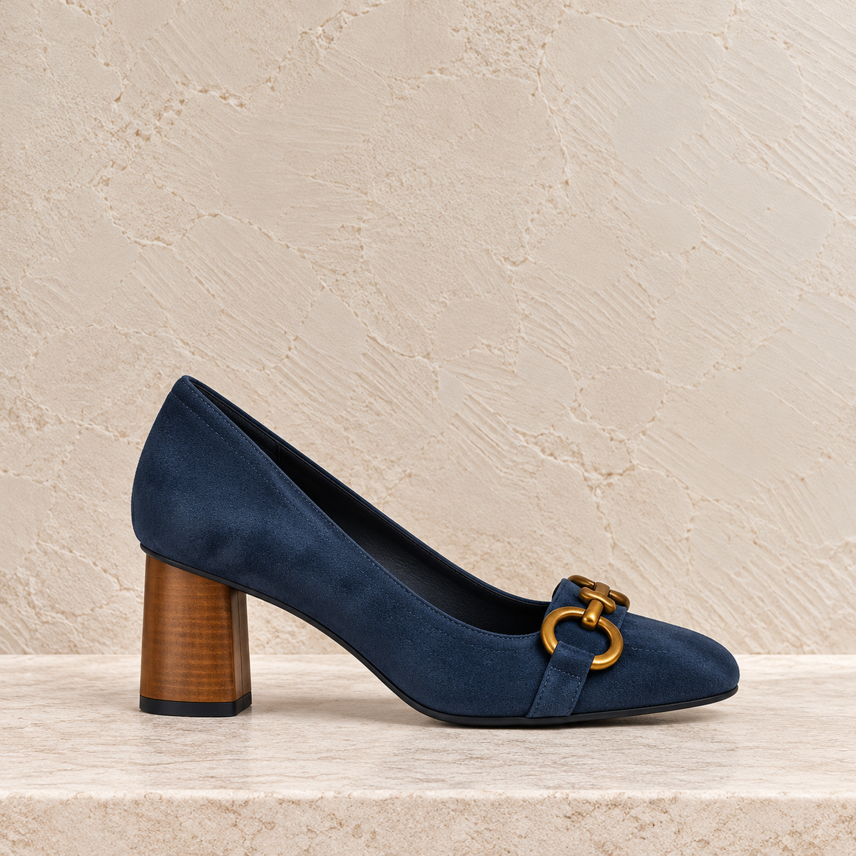 Lauren | Buckle Detail Block Pumps
