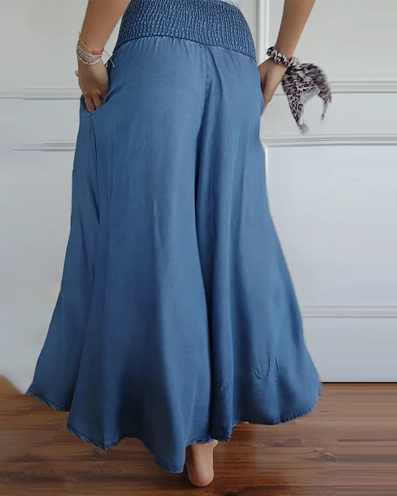 Mira trousers with high elastic waistband