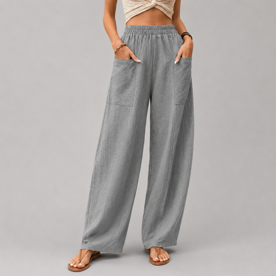 Vanna trousers with a flowing drape