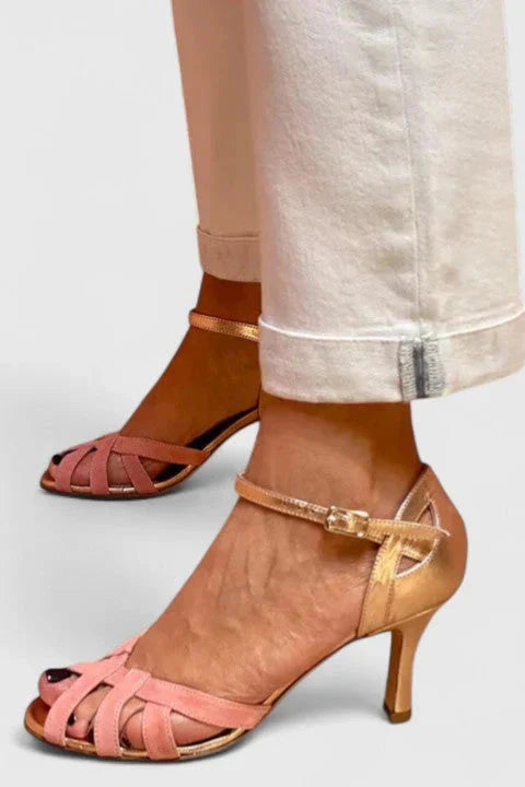 Danariah Strappy Heeled Sandals – Cushioned Comfort
