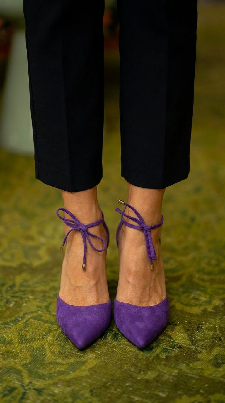 Pumps with ankle strap