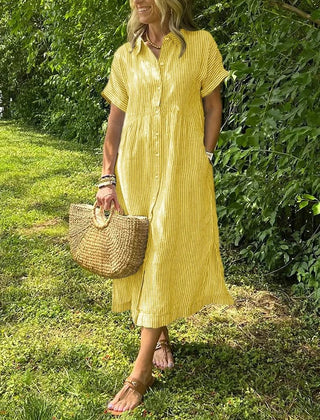 Women’s Dress | Striped Button-Up