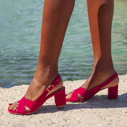 Céleste | Summer Sandals with Block Heel