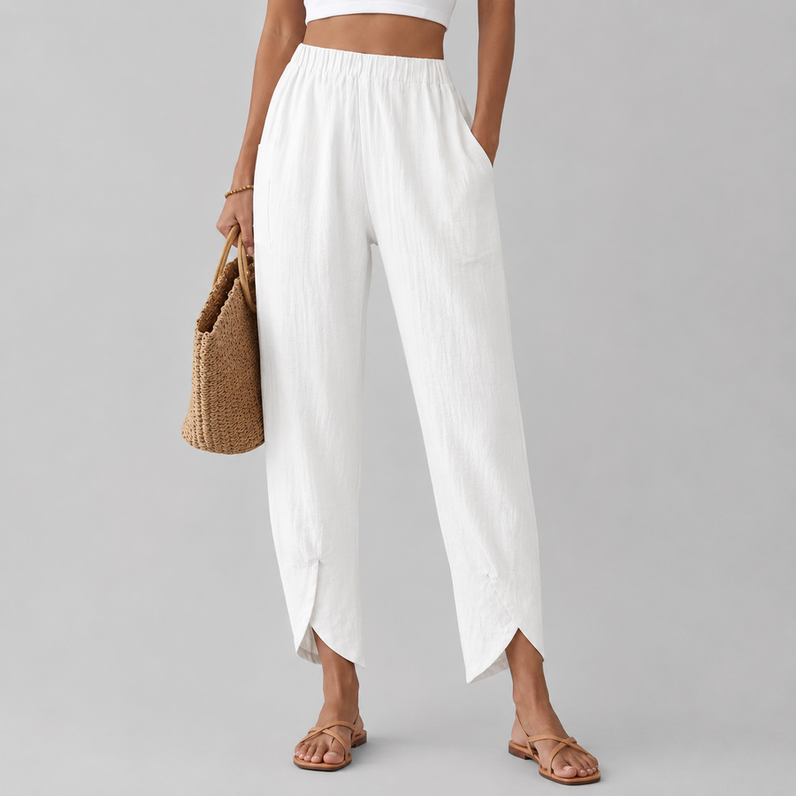Essari Trousers with Frayed Hem