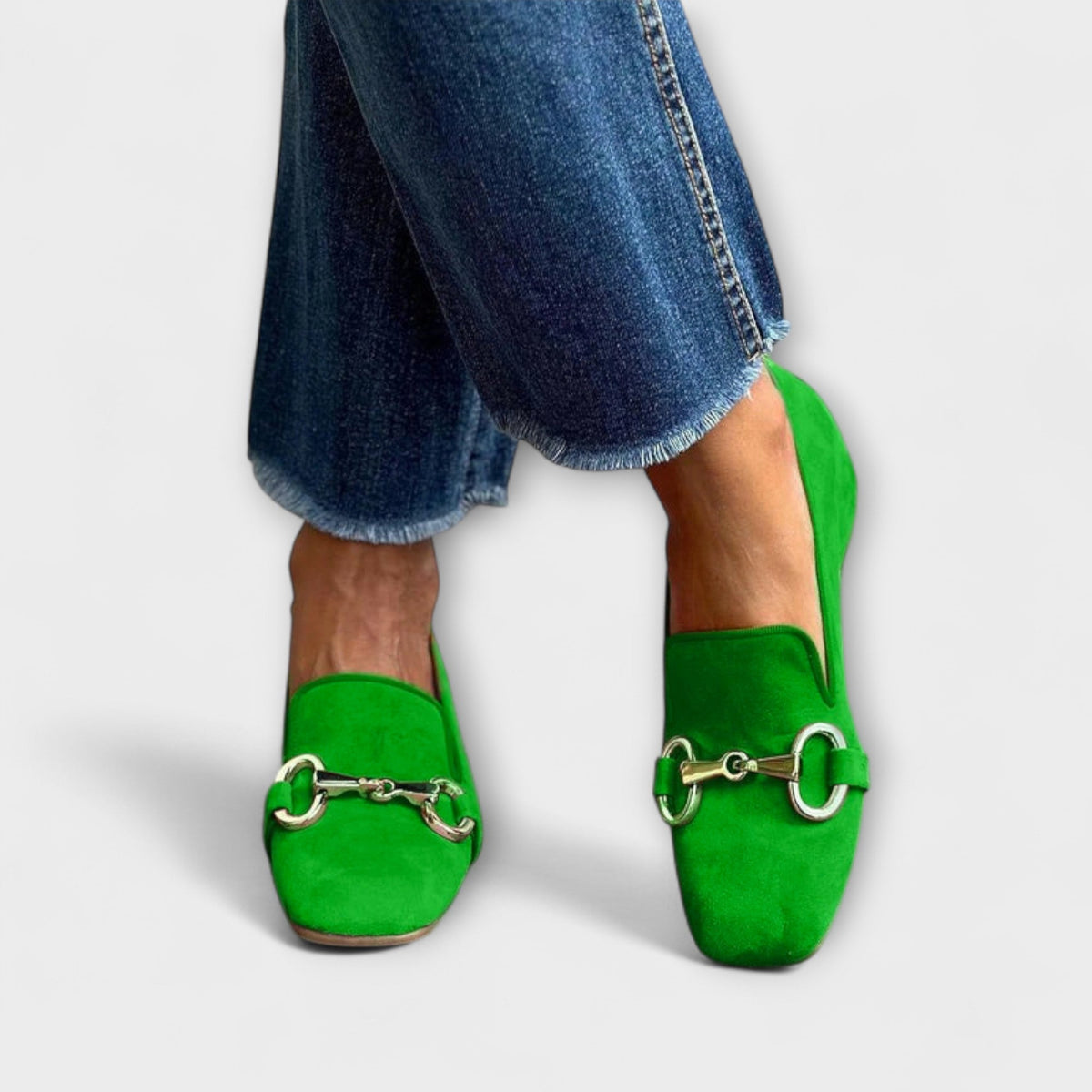 Fluorescent Loafer with Metal Detail