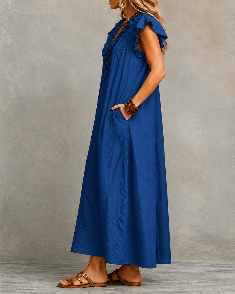 V-Neck Maxi Dress