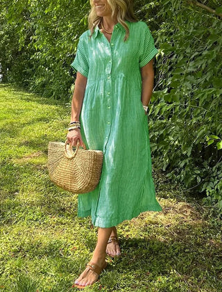 Women’s Dress | Striped Button-Up
