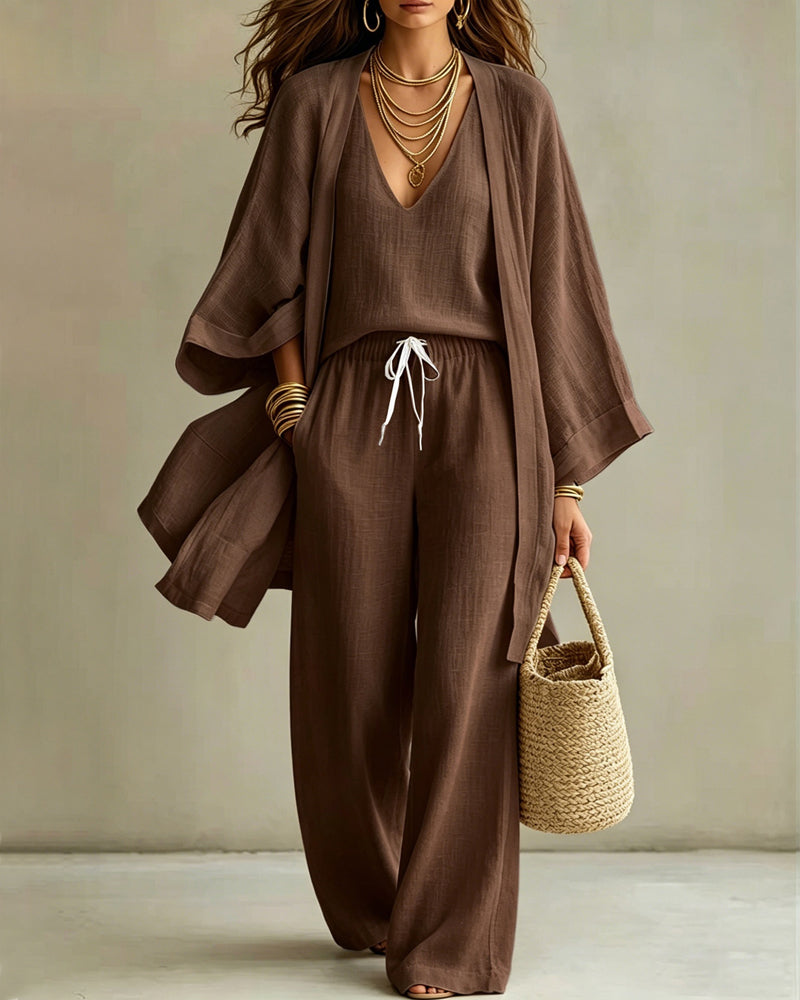 Soft Loose Fit Vest Pants Set