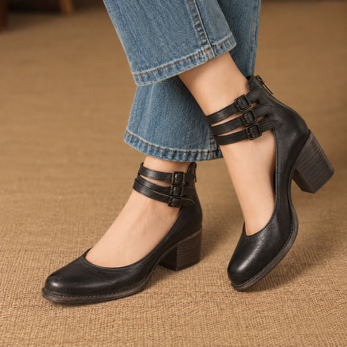 Mathilde Comfort Block Heel Shoes