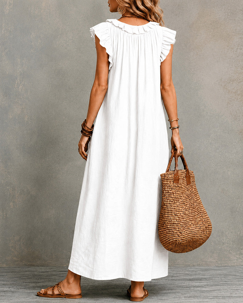 V-Neck Maxi Dress