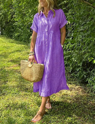 Women’s Dress | Striped Button-Up