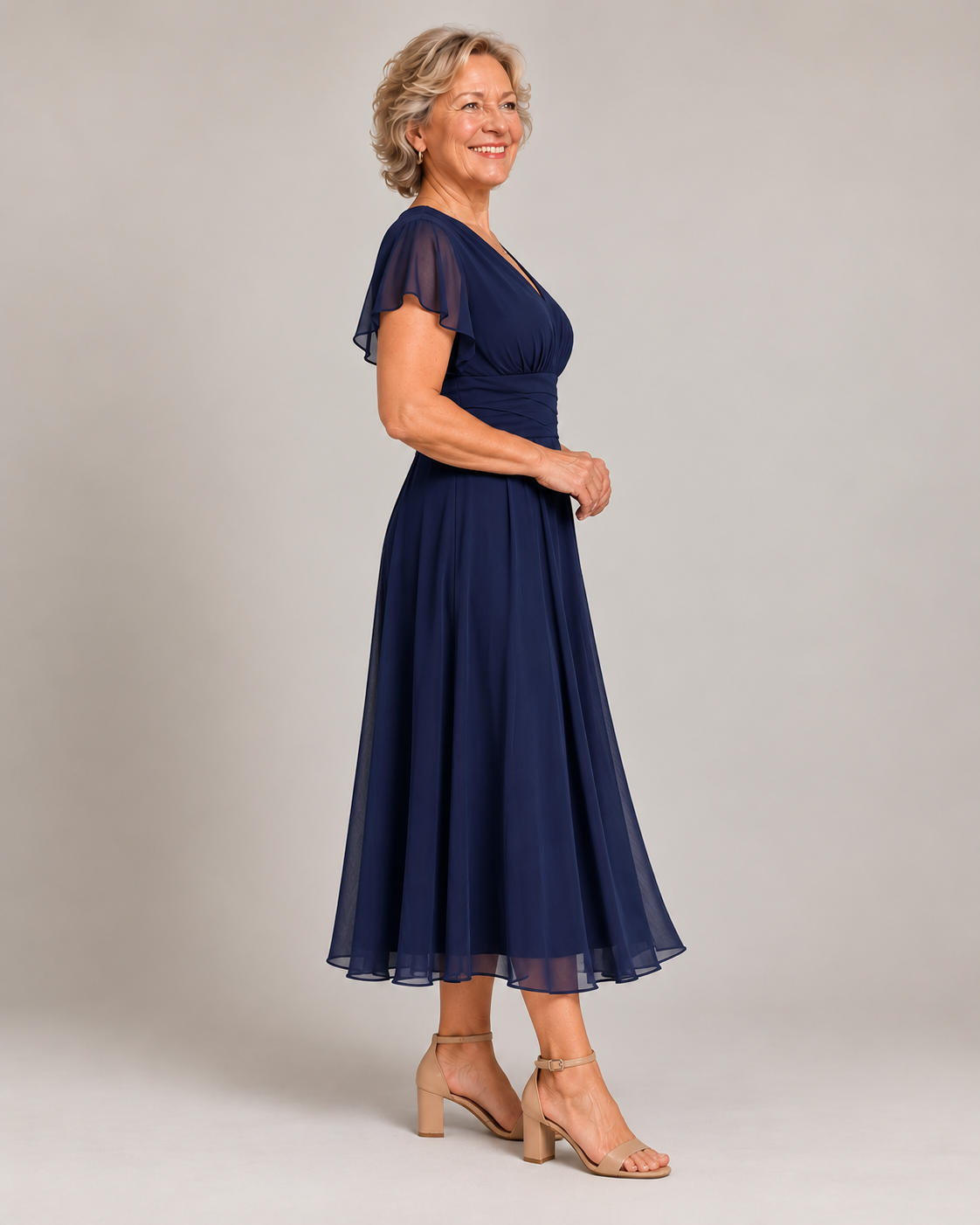 Bindi | V-Neck A-Line Dress