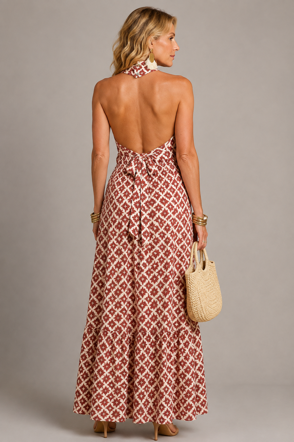 Sienna Elegant Halter Dress