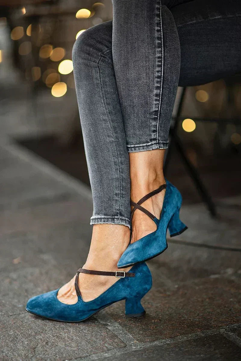 Pumps with Crossed Straps