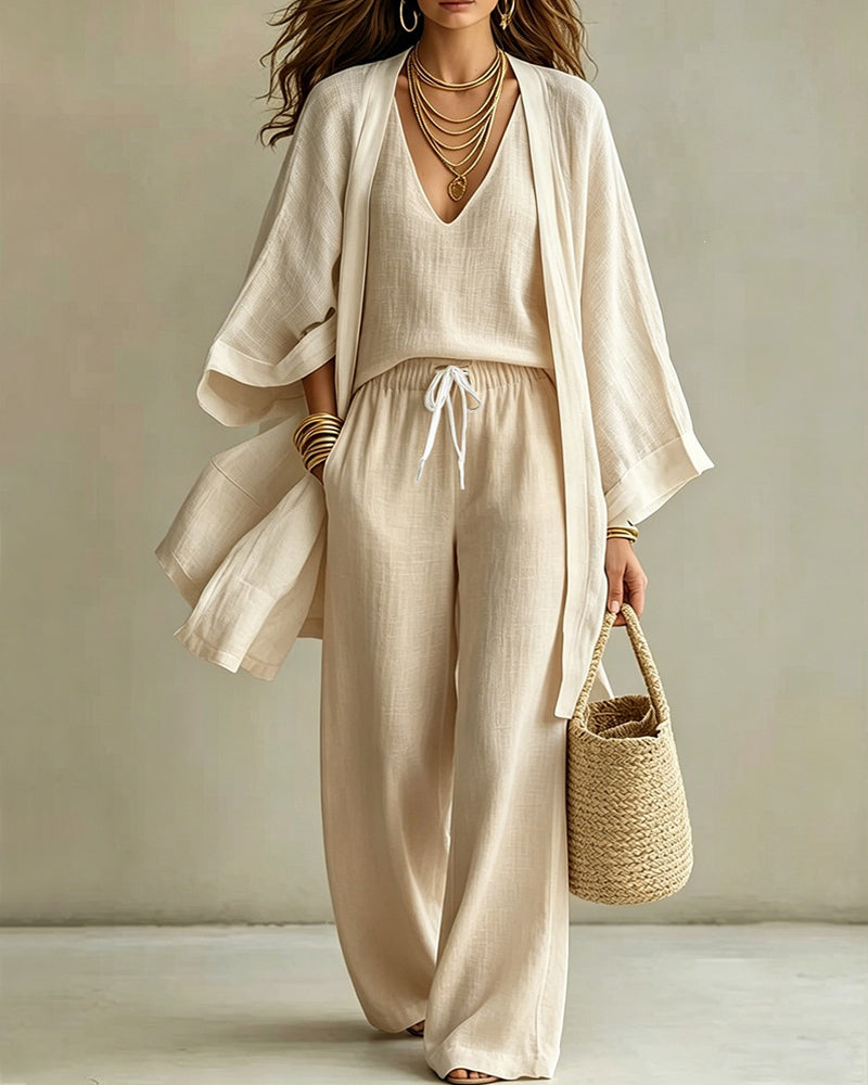 Soft Loose Fit Vest Pants Set