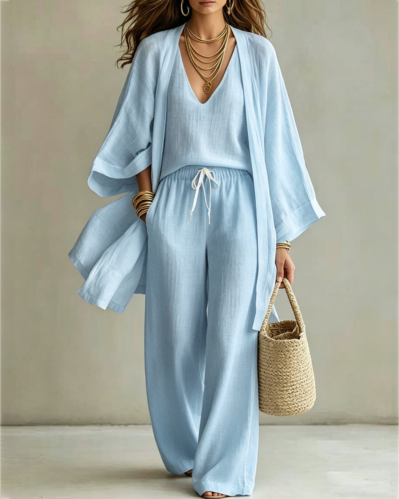 Soft Loose Fit Vest Pants Set
