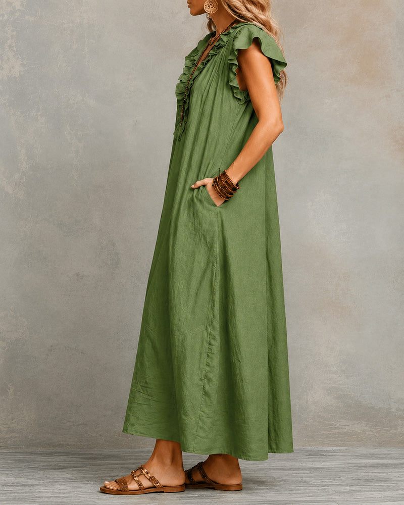 V-Neck Maxi Dress