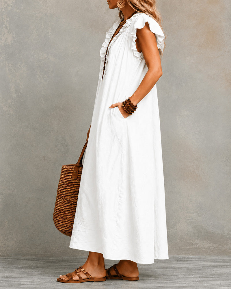 V-Neck Maxi Dress