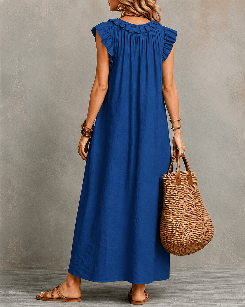 V-Neck Maxi Dress