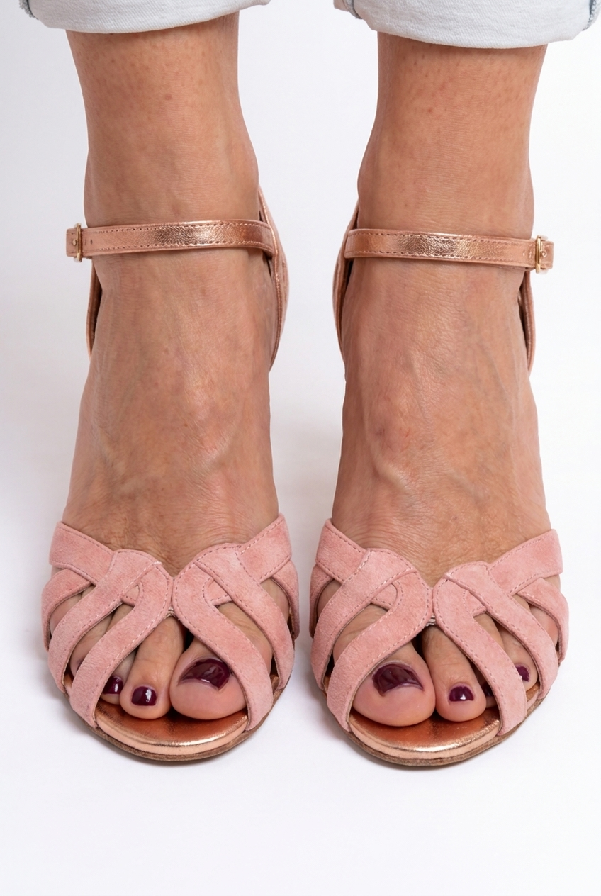 Danariah Strappy Heeled Sandals – Cushioned Comfort