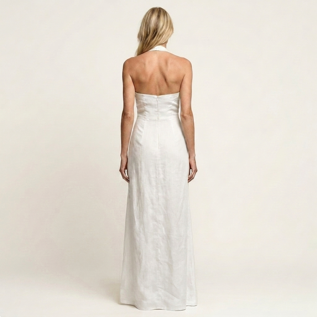 Jenna | Halter-Neck Open-Back Maxi Dress