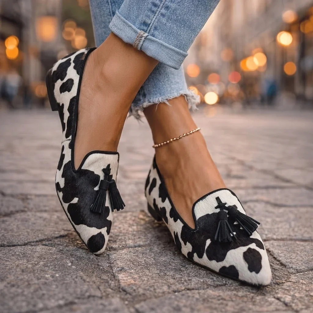 Ondina Pointed Ballet Flats with Tassels
