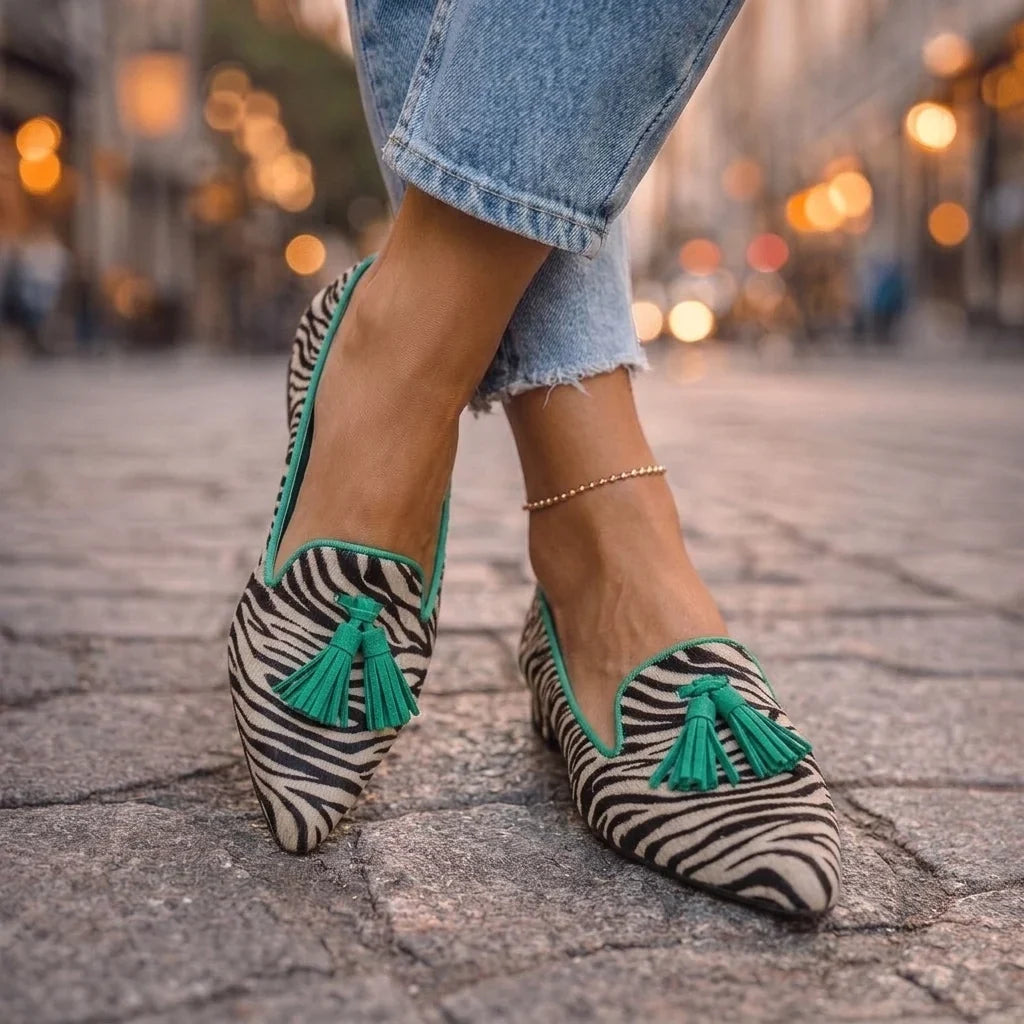 Livia Leopard Print Ballet Flats