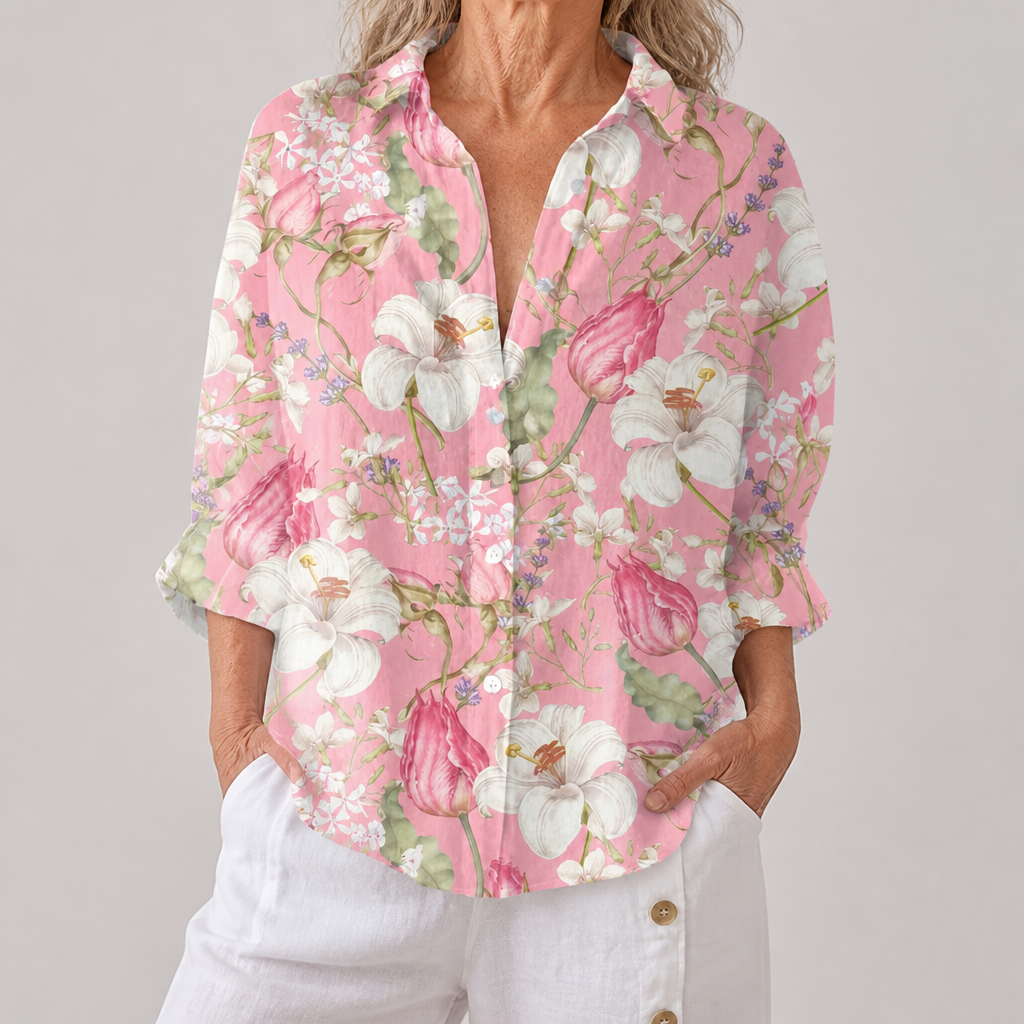 Hannah | Elegant Floral Blouse