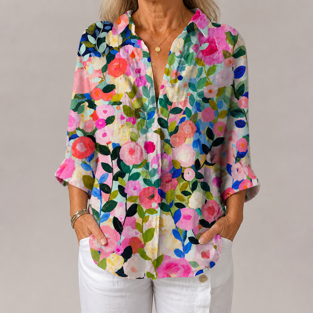 Amandine | Bloom Canvas Blouse