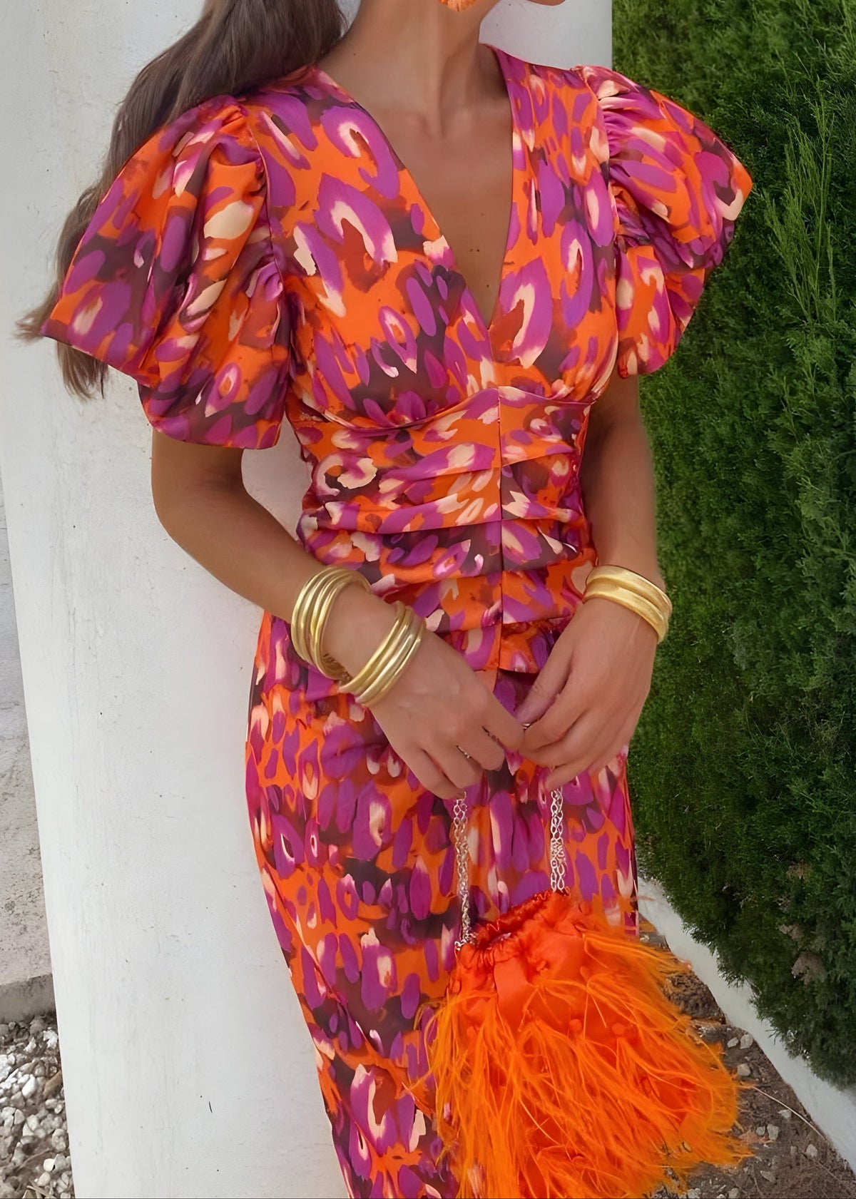Tora | Dress with Pleated Sleeves