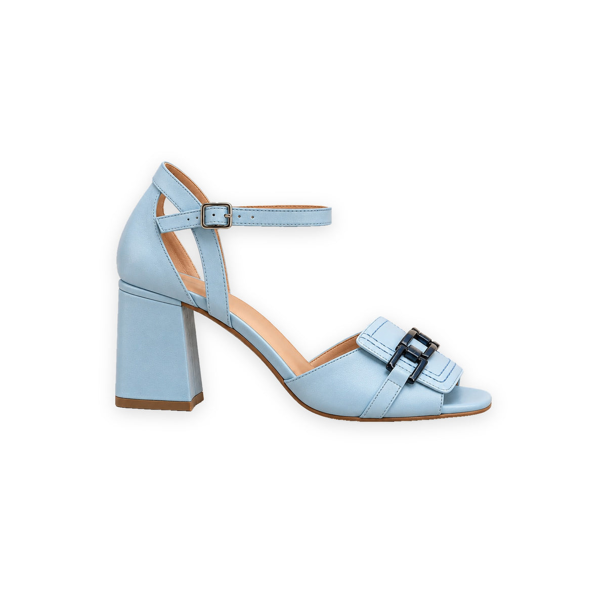 Indi | Chain Detail Block Sandals