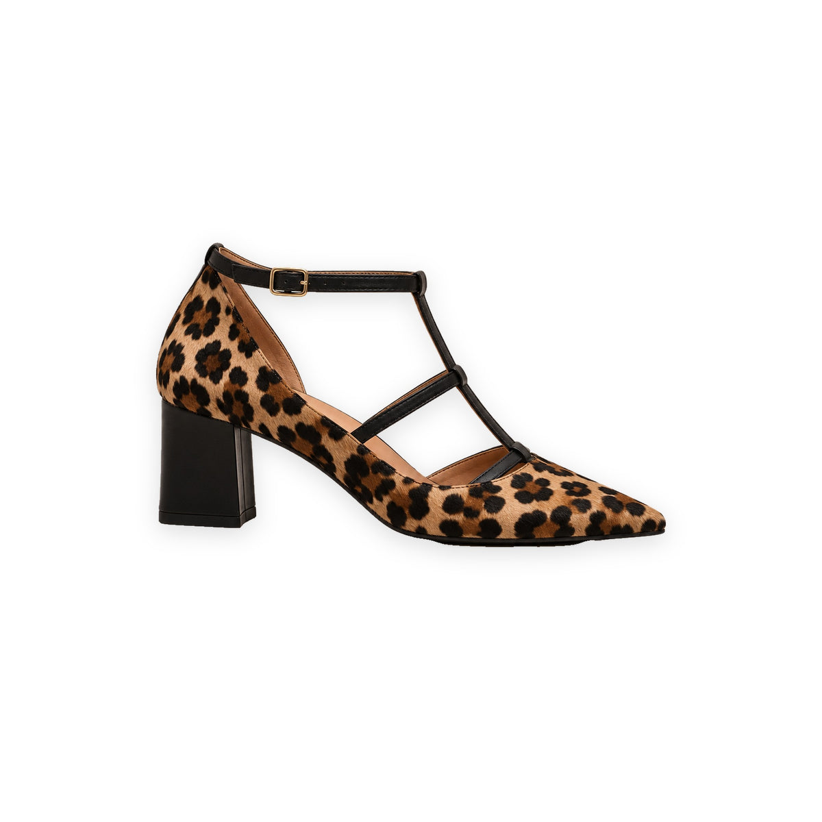 Jessica | Leopard Strappy Pointed Heels