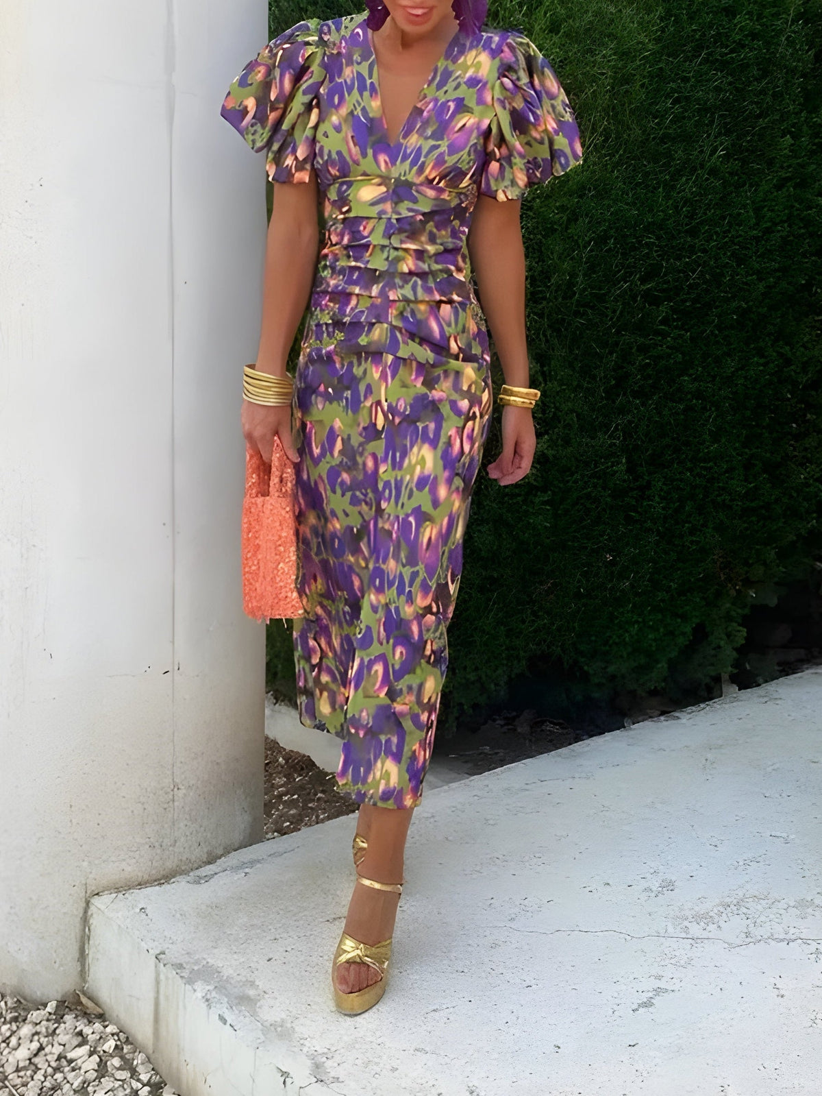 Tora | Dress with Pleated Sleeves