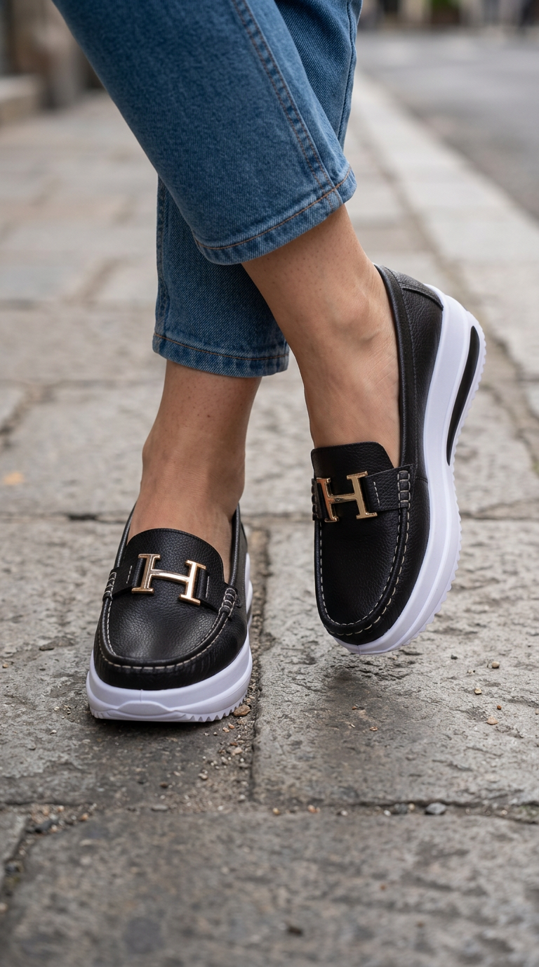 Gaia Moccasin — Platform with Clamp