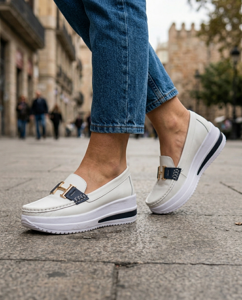 Gaia Moccasin — Platform with Clamp