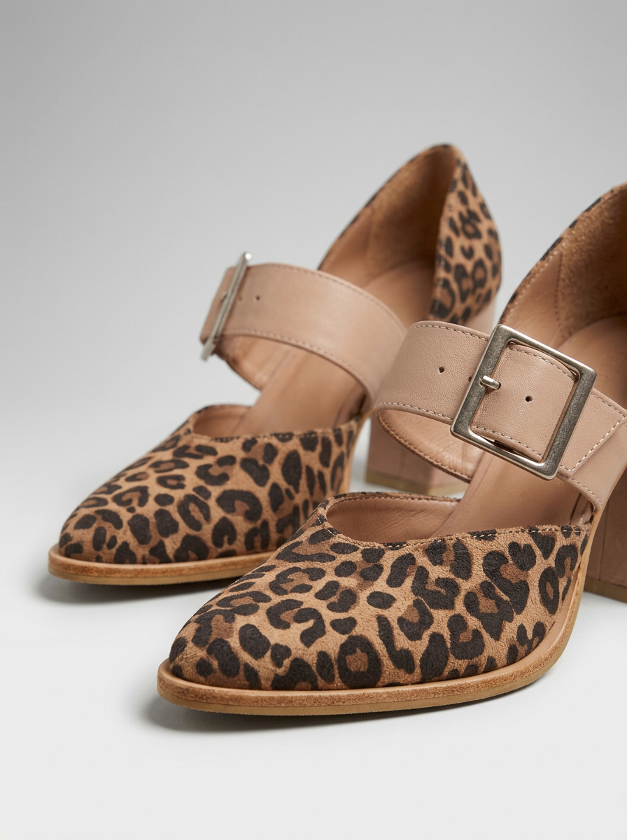 Ilana | Leopard Print Block Heels