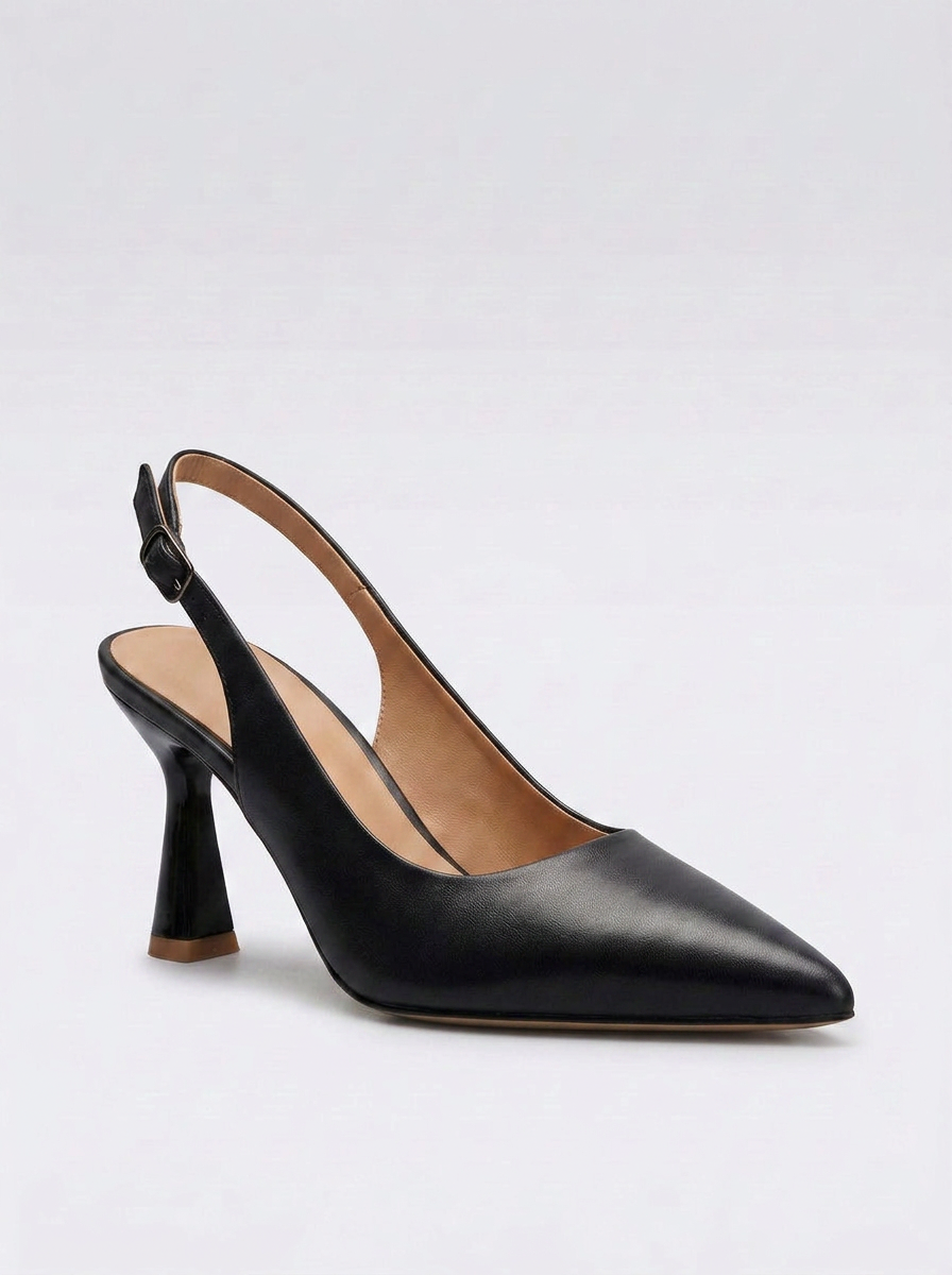 Sophia | Elegant Black Slingbacks