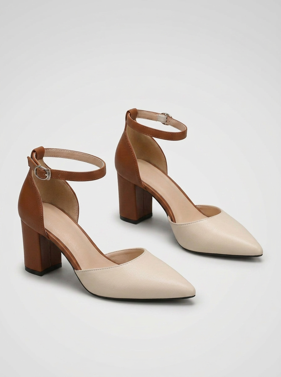 Marielle | Bicolour Strappy Heels