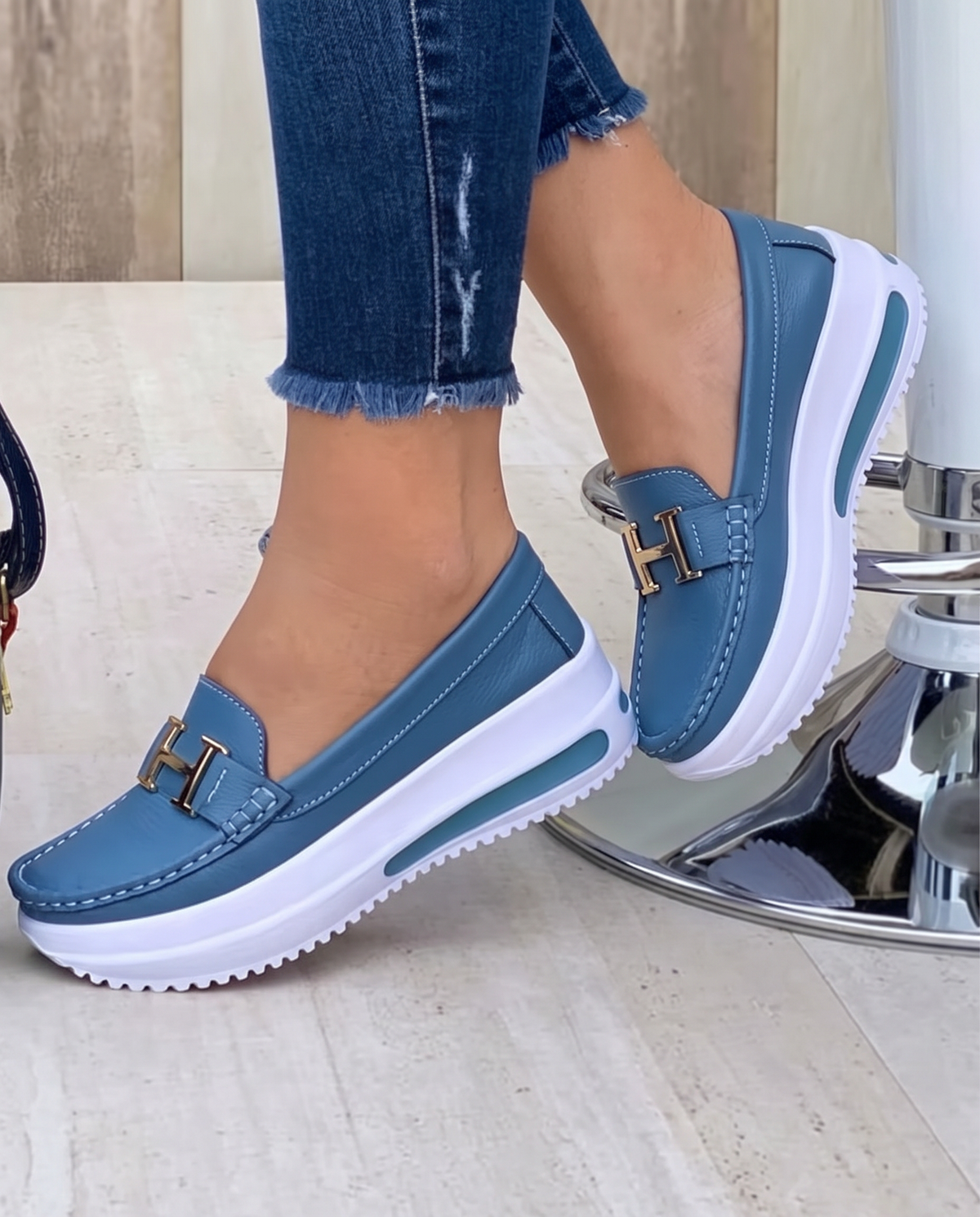 Gaia Moccasin — Platform with Clamp