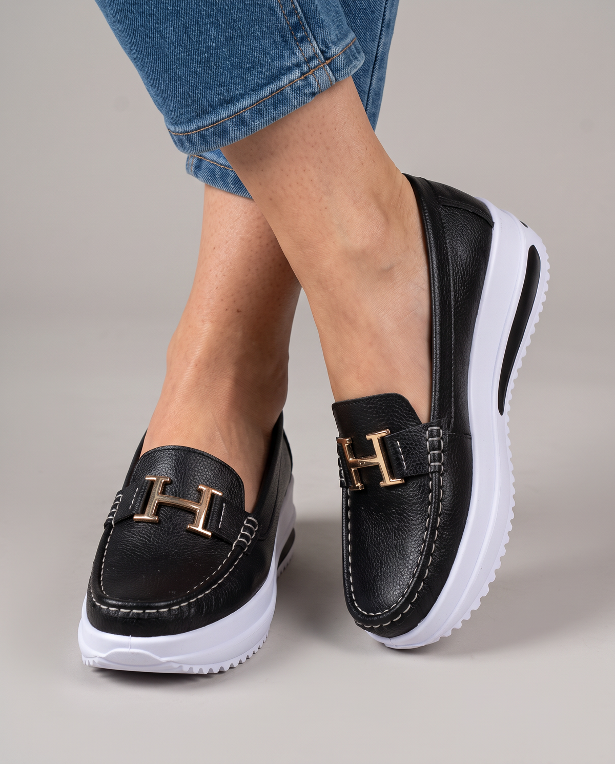 Gaia Moccasin — Platform with Clamp
