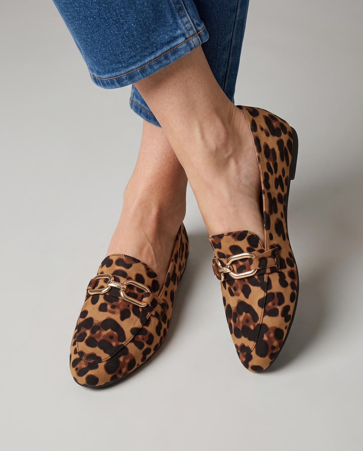Chiara Moccasin — Leopard Suede