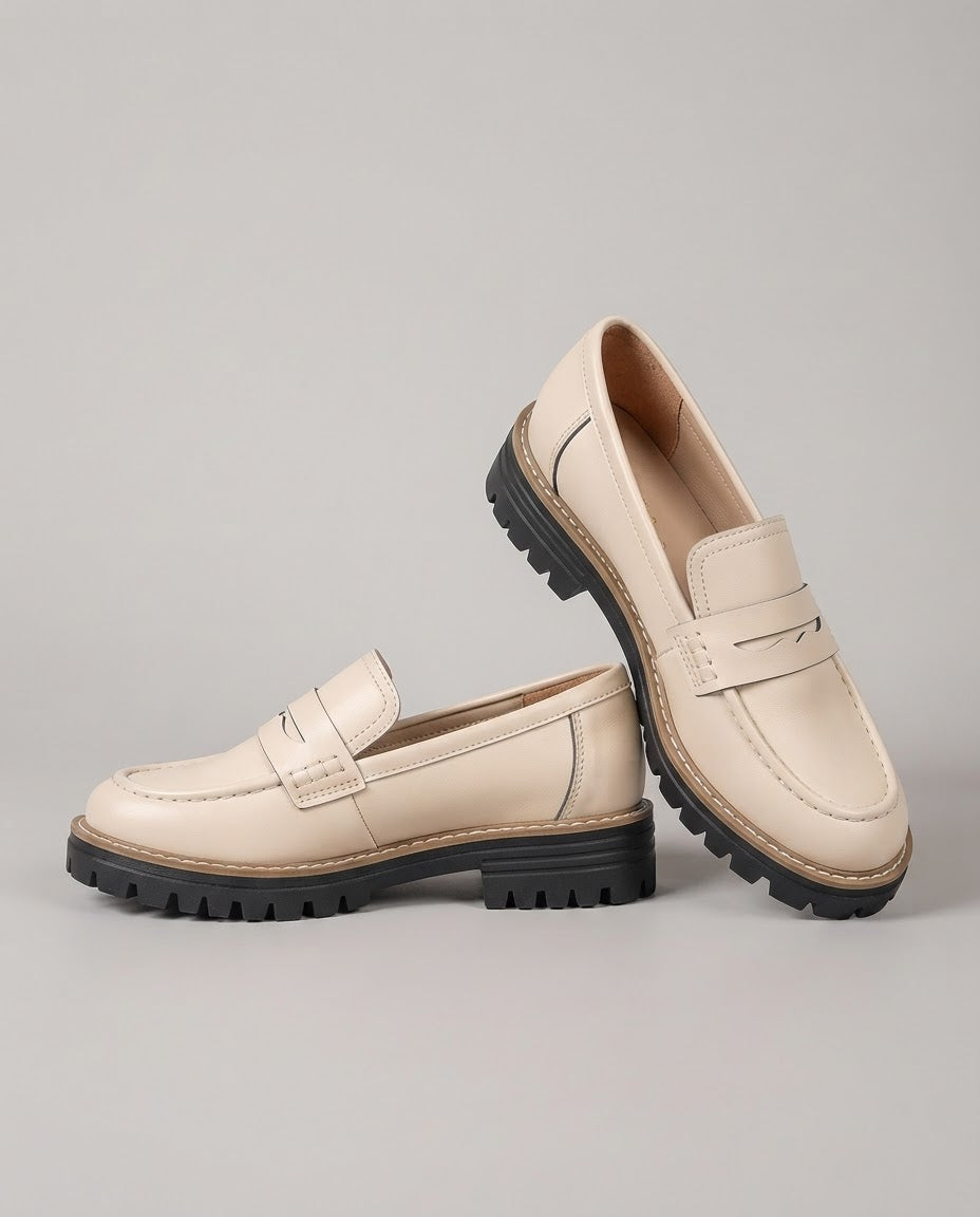 Elena Moccasin — Platform Thick Heel