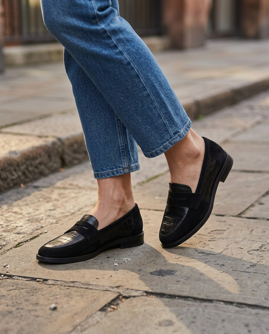 Mariluz Loafers with Padded Insole