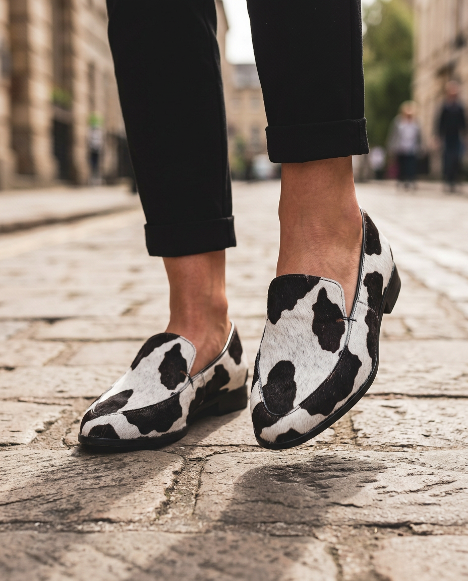 Bruna Loafer — Cow Print