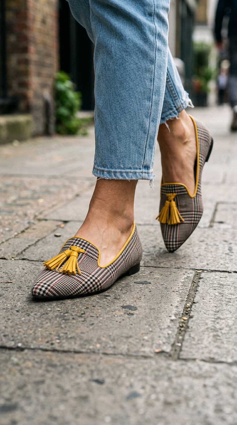 Livia | Pointed Toe Slip-On Ballerinas