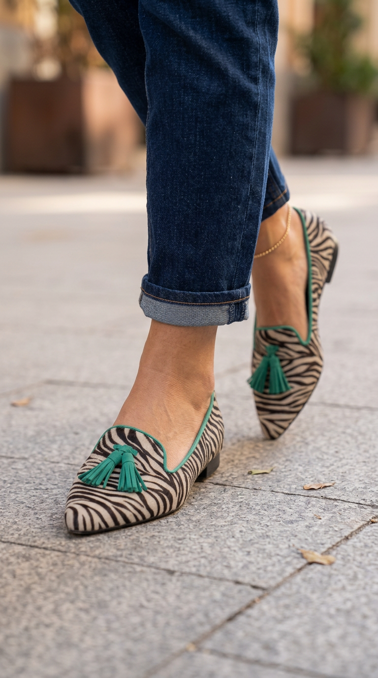 Livia | Pointed Toe Slip-On Ballerinas