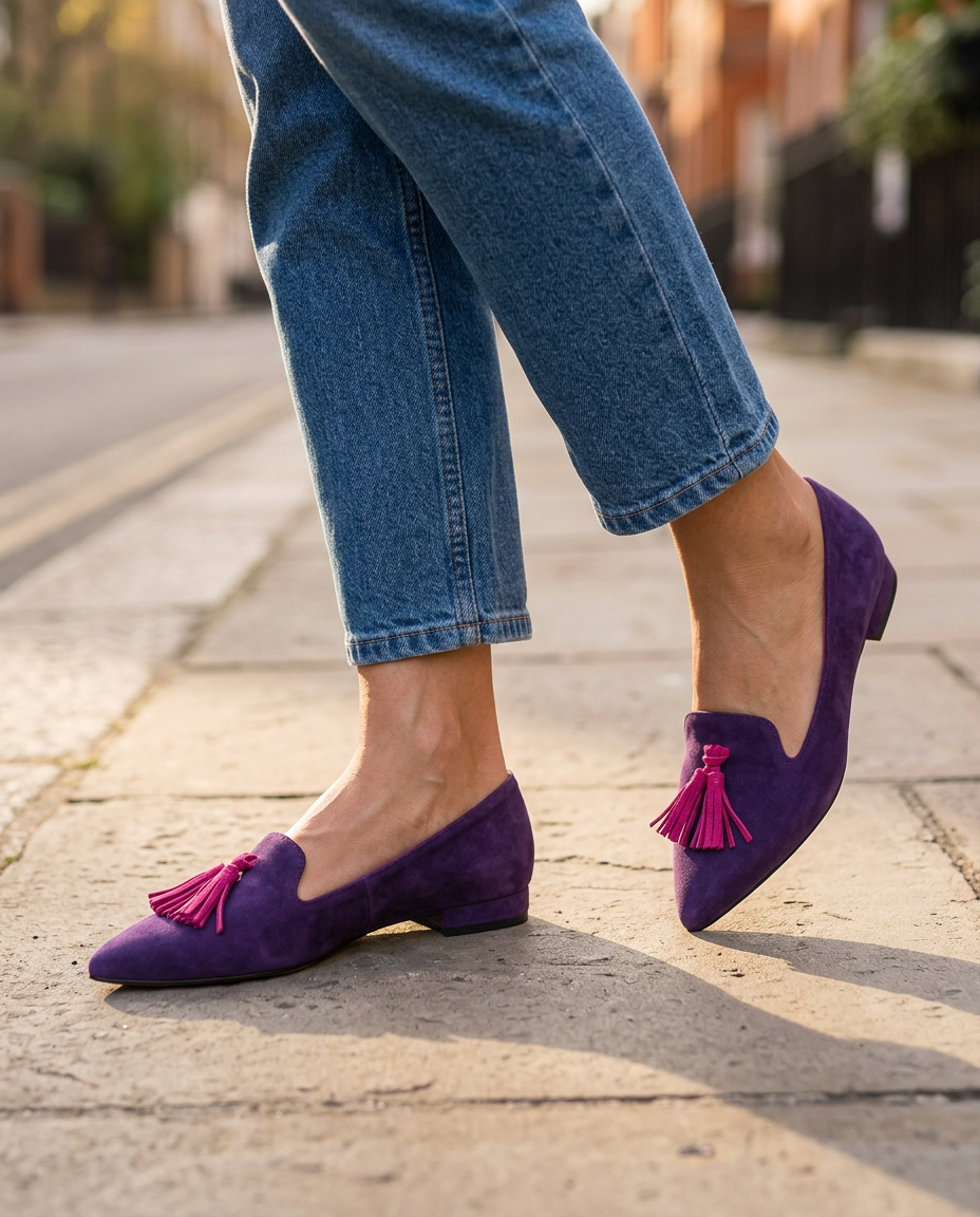 Livia | Pointed Toe Slip-On Ballerinas