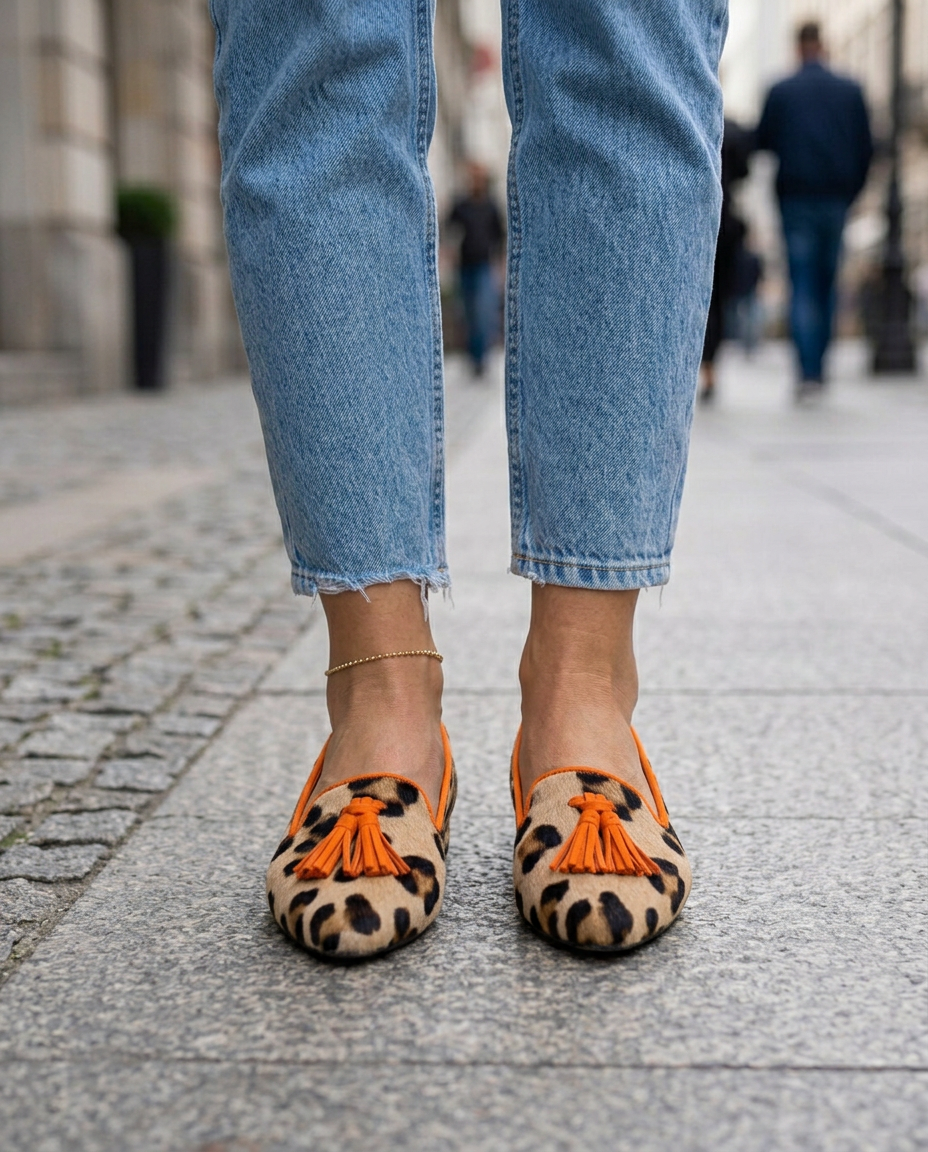 Livia | Pointed Toe Slip-On Ballerinas